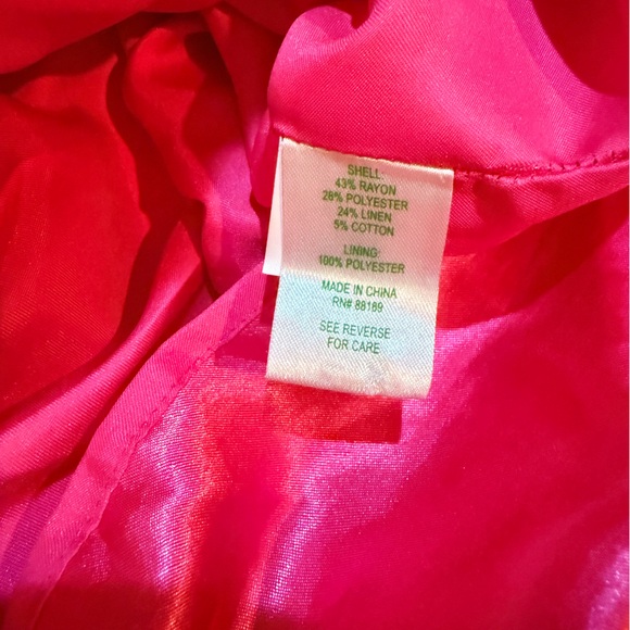 Lilly Pulitzer Vibrant Pink Mini Skirt with Gold Buttons - Picture 7 of 9